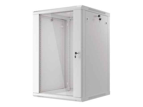 Lanberg | Rack cabinet 19" wall-mount 18U/600x600 (flat pack) | WF01-6618-10S | Grey