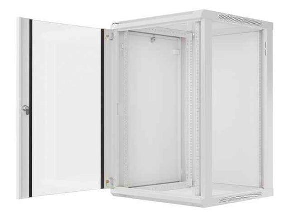 Lanberg | Rack cabinet 19" wall-mount 18U/600x600 (flat pack) | WF01-6618-10S | Grey