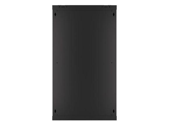 Lanberg | Rack cabinet 19" wall-mount 22U/600x450 (flat pack) with glass door | WF01-6422-10B | Black