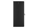 Lanberg | Rack cabinet 19" wall-mount 22U/600x450 (flat pack) with glass door | WF01-6422-10B | Black-11