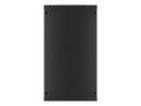 Lanberg wall-mounted installation rack cabinet 19'' 22U 600x600mm black (glass door)-2