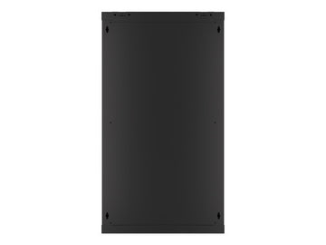 Lanberg wall-mounted installation rack cabinet 19'' 22U 600x600mm black (glass door) - 0
