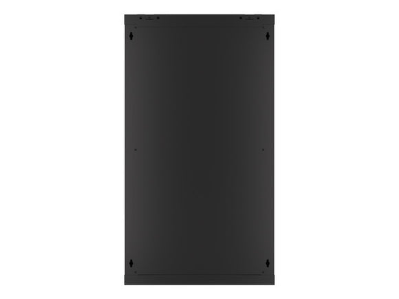 Lanberg wall-mounted installation rack cabinet 19'' 22U 600x600mm black (glass door)