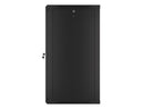 Lanberg wall-mounted installation rack cabinet 19'' 22U 600x600mm black (glass door)-8