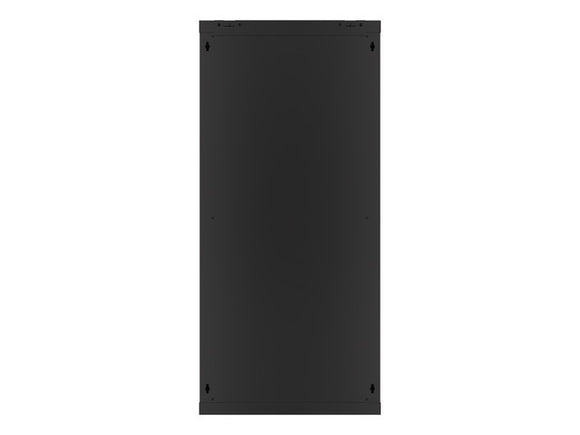 Szafa instalacyjna wisząca 19'' 27U 600X450mm czarna (drzwi szklane)
