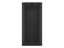 Szafa instalacyjna wisząca 19'' 27U 600X450mm czarna (drzwi szklane)