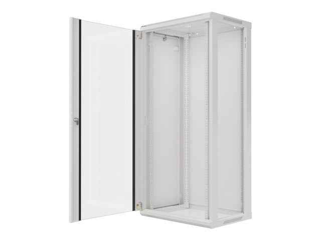 Armoire rack Lanberg WF01-6427-10S 27U, montage mural, blanc