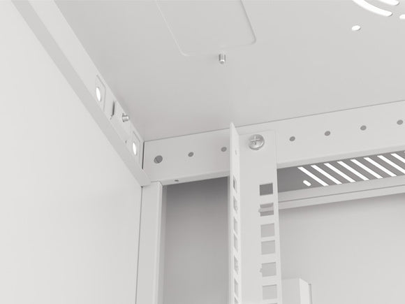 Armoire rack Lanberg WF01-6427-10S 27U, montage mural, blanc