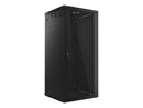 Lanberg | Rack cabinet 19" wall-mount 27U/600x600 (flat pack) | WF01-6627-10B | Black