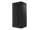 Lanberg | Rack cabinet 19" wall-mount 27U/600x600 (flat pack) | WF01-6627-10B | Black
