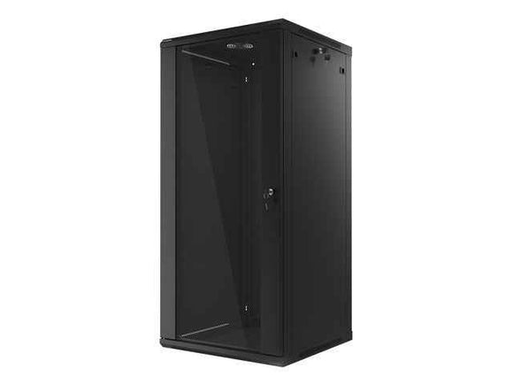 Lanberg | Rack cabinet 19" wall-mount 27U/600x600 (flat pack) | WF01-6627-10B | Black