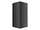 Lanberg wall-mounted installation rack cabinet 19'' 27U 600x600mm black (glass door)