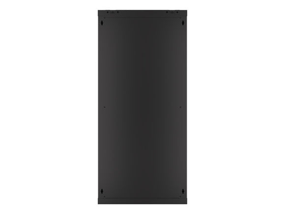 Lanberg wall-mounted installation rack cabinet 19'' 27U 600x600mm black (glass door)