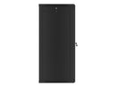 Lanberg wall-mounted installation rack cabinet 19'' 27U 600x600mm black (glass door)-12