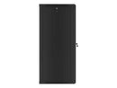 Lanberg wall-mounted installation rack cabinet 19'' 27U 600x600mm black (glass door)