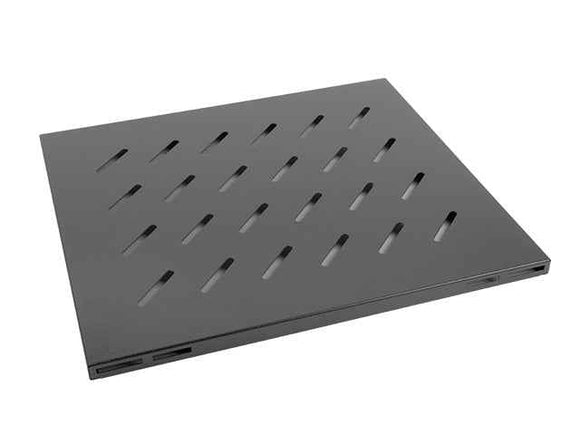 Lanberg 19" fixed shelf 1U/465x515mm, max load capacity up to 120kg | AK-1003-B | Black