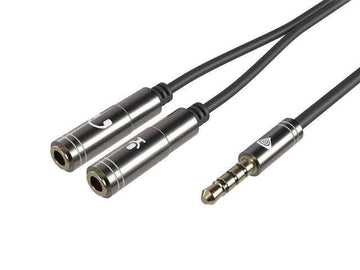 Adaptateur Genesis 3,5 mm mâle - 3,5 mm femelle x 2 argent