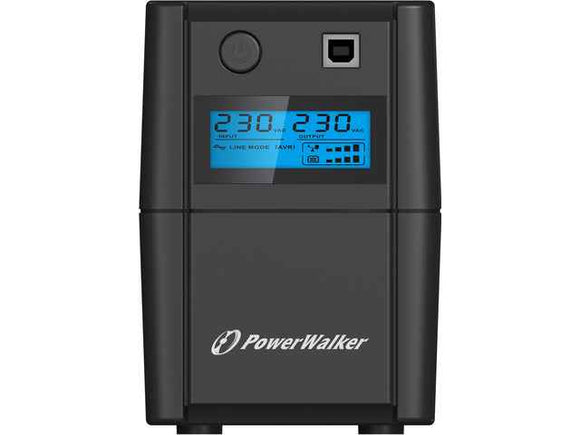PowerWalker VI 850 SHL Schuko uninterruptible power supply (UPS) Line-Interactive 0.85 kVA 480 W 2 AC outlet(s)