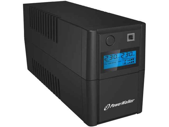 PowerWalker VI 850SE LCD/IEC uninterruptible power supply (UPS) Line-Interactive 0.85 kVA 480 W 4 AC outlet(s)
