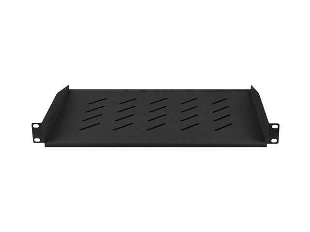 Étagère Lanberg AK-1008-B pour racks 19'' 450/600/800 mm (1U, 483 x 315 mm, capacité de charge jusqu'à 20 kg) noire