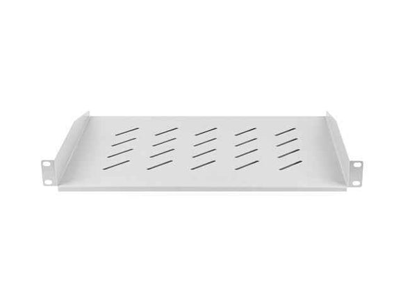 Lanberg 19" fixed shelf 1U/483x315mm, max load capacity up to 25kg | AK-1008-S | Grey