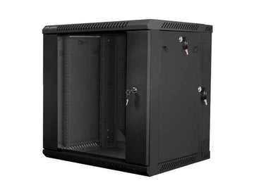 Lanberg | Rack cabinet 19" double-section wall-mount 12U/600x600 (flat pack) | WF02-6612-10B | Black