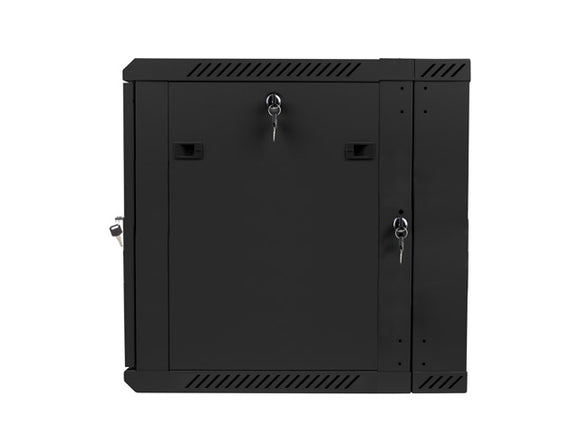 Lanberg | Rack cabinet 19" double-section wall-mount 12U/600x600 (flat pack) | WF02-6612-10B | Black