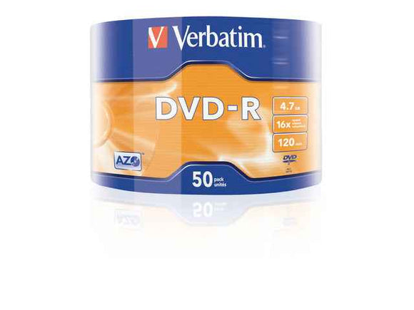 DVD-R 16x 4.7GB 50P SP Matt Silver Wrap 43788
