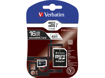 Karta Micro SDHC 16GB Class10 UHS-I + Adapter