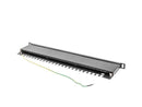 Lanberg | Patch panel 24 port 0.5U 19" CAT.5E FTP with cable organizer shielded | PPS5-0024-B
