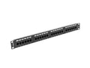 Patch Panel 24 Port 1U Kat.5E czarny