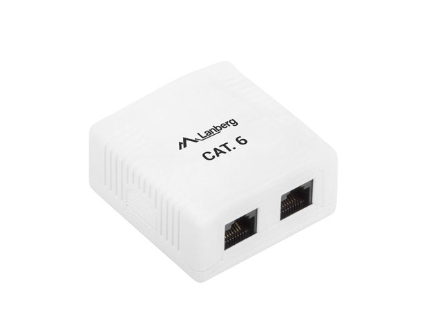 Lanberg OU6-0002-W Boîte de sortie RJ-45 Blanc