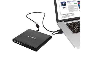 DVD-RW extern, VERBATIM, interfata USB 2.0, negru, include Nero Burn &amp; Archive "98938" (timbru verde 0.8 lei)