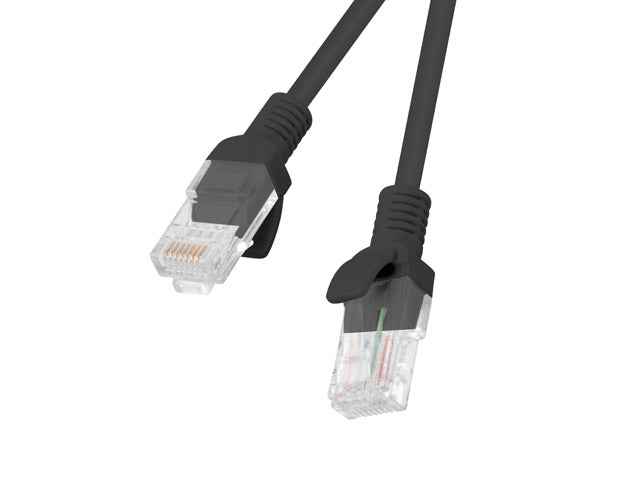 Cordon de raccordement cat.5e 2,0 m UTP noir