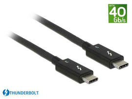 Delock Thunderbolt Cable | USB-C - USB-C | 3.1 Gen 2 | 0.5m | Black