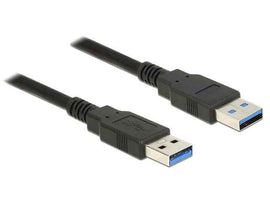 Cable DELOCK USB 3.0 Type-A male > USB 3.0 Type-A male 3.0 m black / 85063