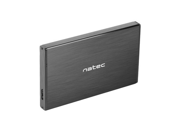 Boîtier NATEC RHINO GO USB 3.0 pour disque dur/SSD SATA 2,5'', aluminium noir