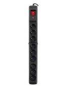 Multiprise parafoudre M9 1,5 m noire (9 prises)