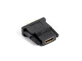 Câble Lanberg AD-0013-BK, changeur de genre, HDMI, DVI-D 18+1, liaison simple, noir