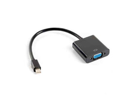 Câble adaptateur vidéo Lanberg AD-0006-BK 0,2 m VGA (D-Sub) Mini DisplayPort Noir