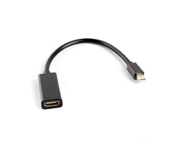 Lanberg AD-0005-BK video cable adapter 0.2 m Mini DisplayPort HDMI Type A (Standard) Black