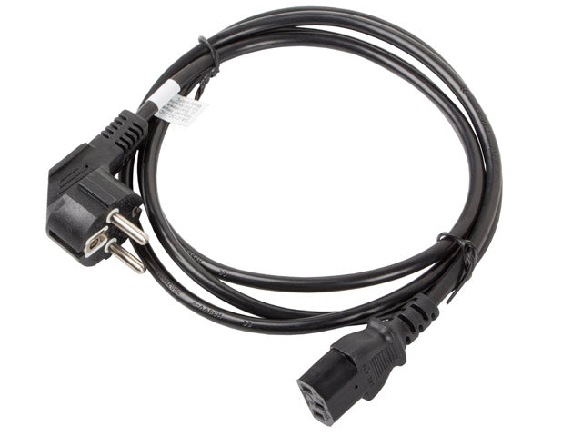 Câble d'alimentation lanberg ca-c13c-11cc-0018-bk noir 18 m coupleur c13 cee7/7