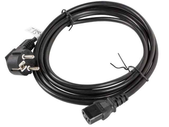 Lanberg CA-C13C-11CC-0030-BK power cable Black 3 m C13 coupler CEE7/7