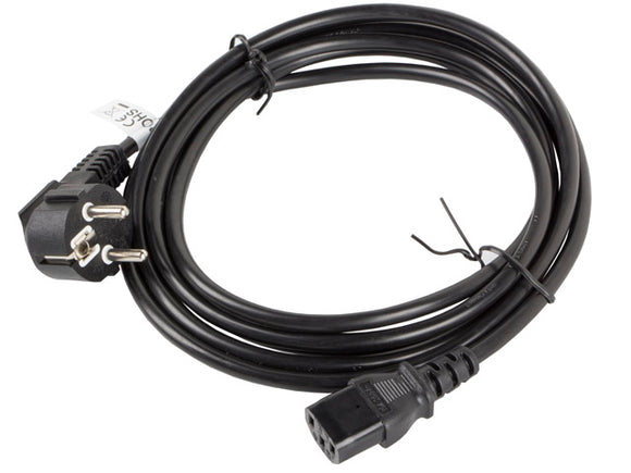 Lanberg CA-C13C-11CC-0030-BK power cable Black 3 m C13 coupler CEE7/7