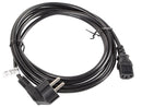Lanberg CA-C13C-11CC-0030-BK power cable Black 3 m C13 coupler CEE7/7