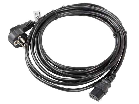 Lanberg CA-C13C-11CC-0050-BK power cable Black 5 m C13 coupler CEE7/7