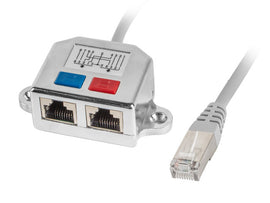 Lanberg adapter lan rj45/2x rj45 ftp splitter ad-0026-s