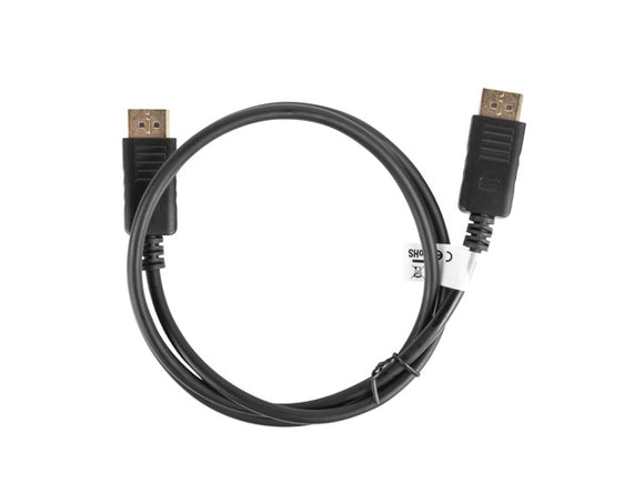 Lanberg DisplayPort Cable 19 Pin V1.2 4K, 1M | CA-DPDP-10CC-0010-BK | DisplayPort to DisplayPort