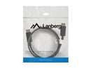 Lanberg DisplayPort Cable 19 Pin V1.2 4K, 1M | CA-DPDP-10CC-0010-BK | DisplayPort to DisplayPort-4