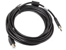 Kabel USB 2.0 AM-BM 5M Ferryt czarny-2